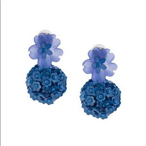 Sachin + Babi Floral Embellished Charm Earrings
